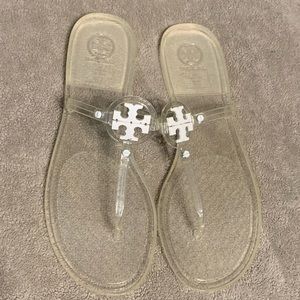 Tory Burch See Through Sandals Womens Size 11 Rare